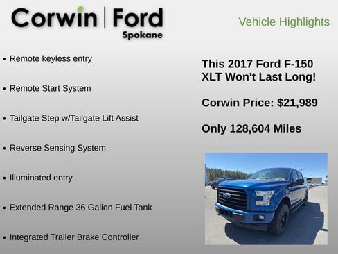 Used 2017 Ford F150 XLT w/ Equipment Group 302A Luxury AWD/4WD image 12