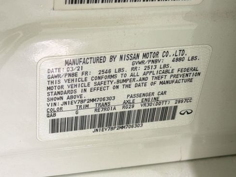 Used 2021 INFINITI Q50 Luxe w/ Cargo Package RWD image 22