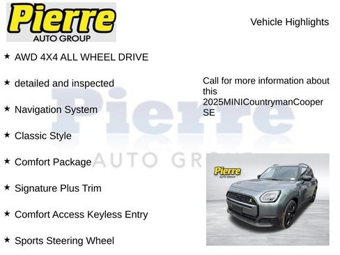 Used 2025 MINI Cooper Countryman SE AWD/4WD image 2