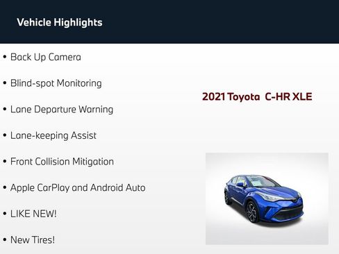 Used 2021 Toyota C-HR XLE FWD image 5