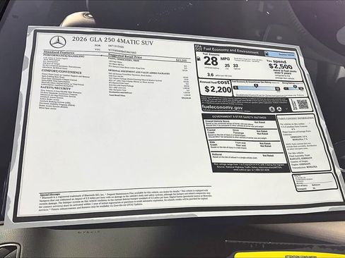 New 2026 Mercedes-Benz GLA 250 4MATIC image 18