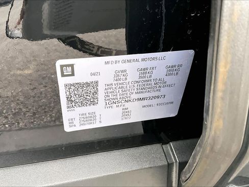 Used 2021 Chevrolet Tahoe LT w/ LT Signature Plus Package RWD image 30