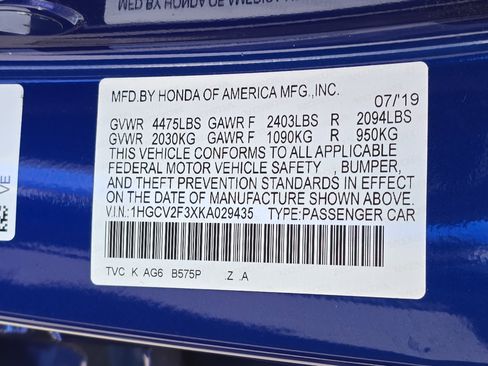 Used 2019 Honda Accord Sport image 35