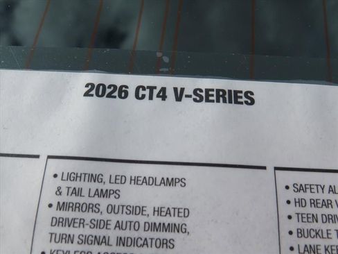 New 2026 Cadillac CT4 V image 9
