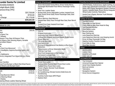 Used 2020 Hyundai Santa Fe Limited image 6