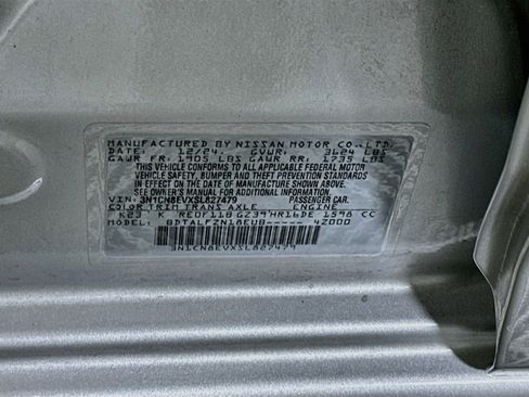 Used 2025 Nissan Versa SV w/ Trunk Package FWD image 12