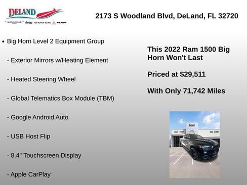 Used 2022 RAM 1500 Big Horn RWD image 5