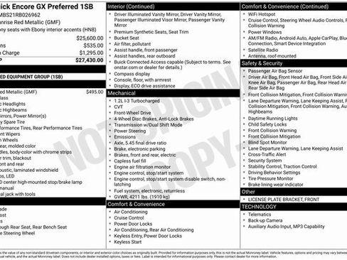 Used 2024 Buick Encore GX Preferred image 1