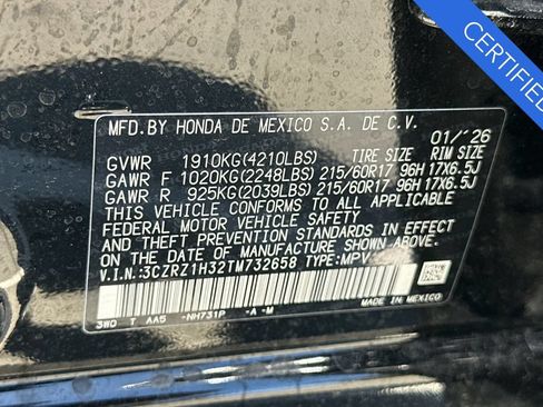 Certified 2026 Honda HR-V LX image 33