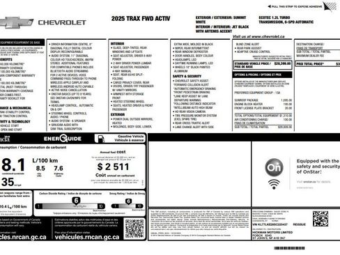 Certified 2025 Chevrolet Trax ACTIV w/ Sunroof Package image 33