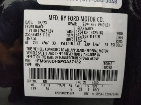 Used 2023 Ford Explorer XLT w/ Equipment Group 202A AWD/4WD image 33