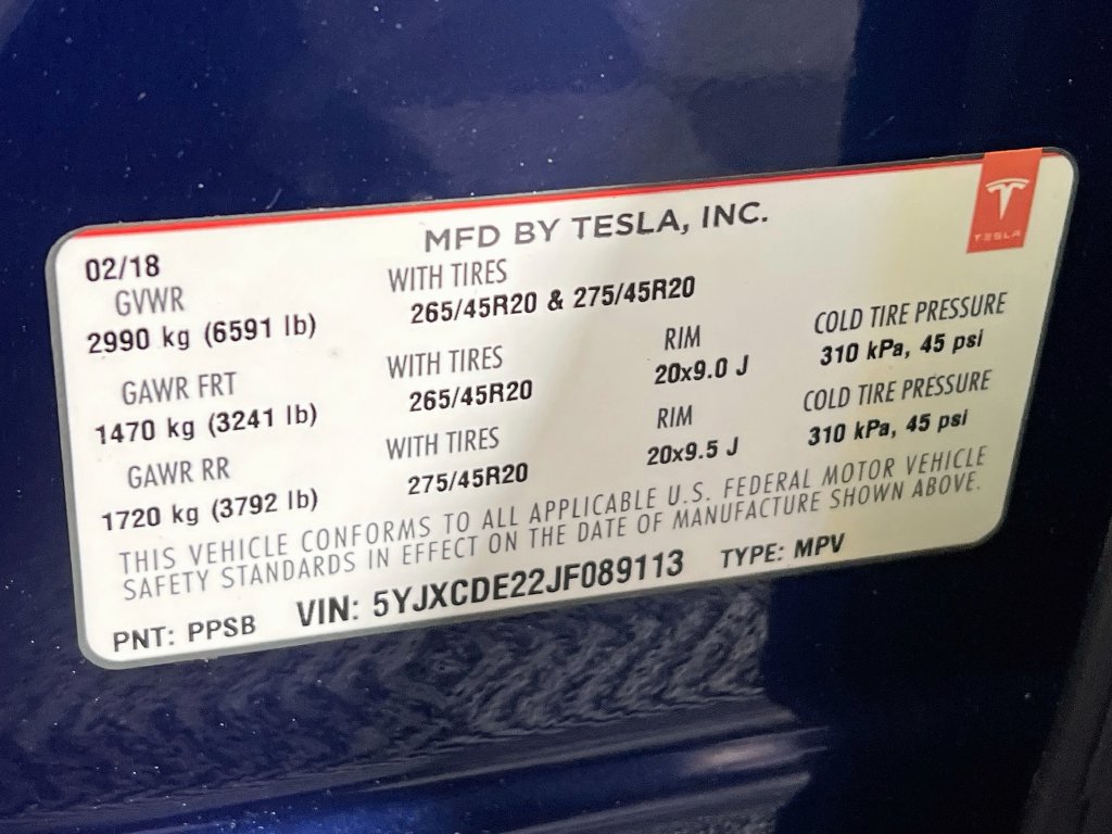 Used 2018 Tesla Model X 75D AWD/4WD image 33