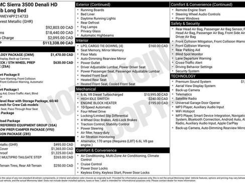 Used 2023 GMC Sierra 3500 Denali w/ Technology Package AWD/4WD image 2