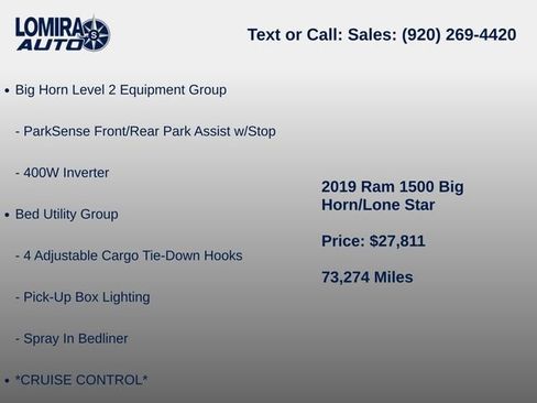 Used 2019 RAM 1500 Big Horn AWD/4WD image 10