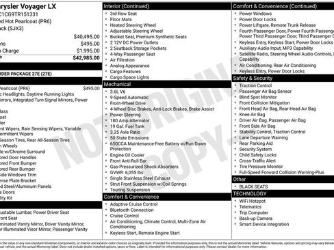 New 2026 Chrysler Voyager LX image 5