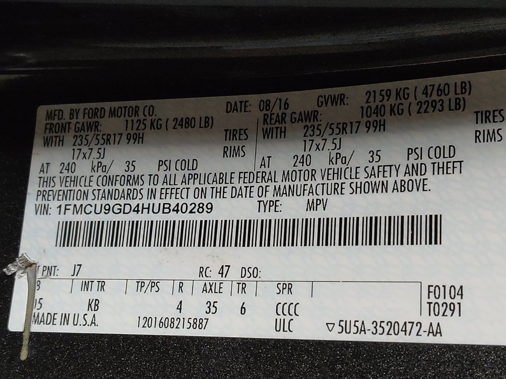 Used 2017 Ford Escape SE AWD/4WD image 33