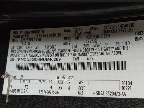 Used 2017 Ford Escape SE AWD/4WD image 33