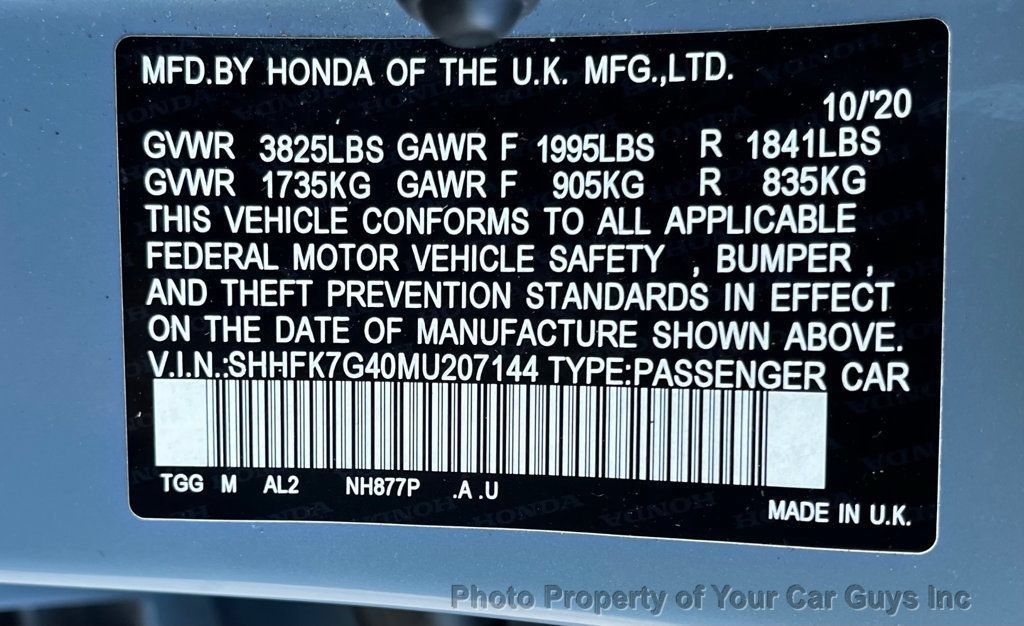 Used 2021 Honda Civic Sport image 29