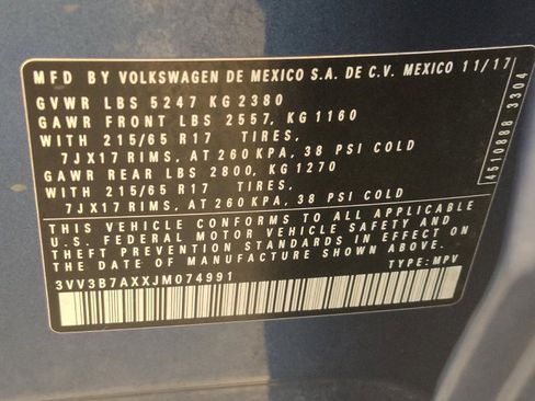 Used 2018 Volkswagen Tiguan SE FWD image 33