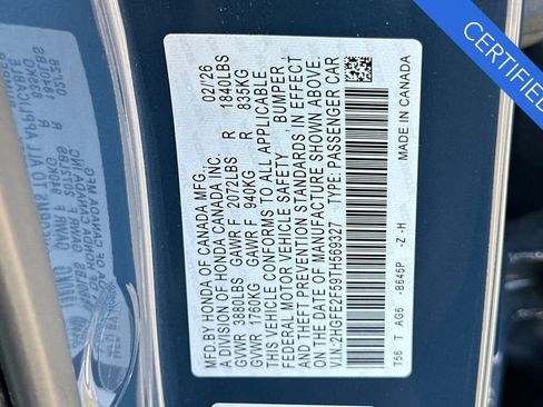 Certified 2026 Honda Civic Sport image 32