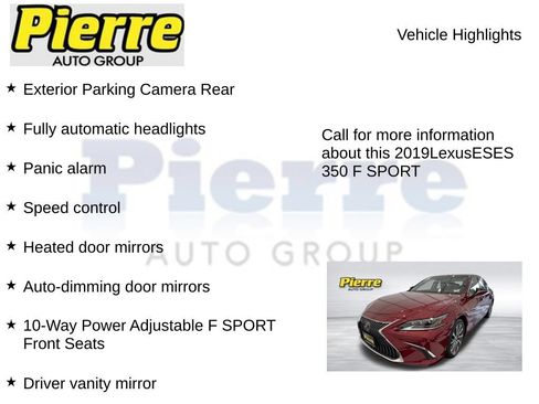 Used 2019 Lexus ES 350 F Sport FWD image 14