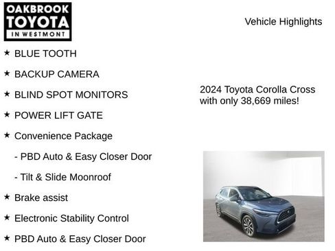 Used 2024 Toyota Corolla Cross XLE w/ Convenience Package AWD/4WD image 6