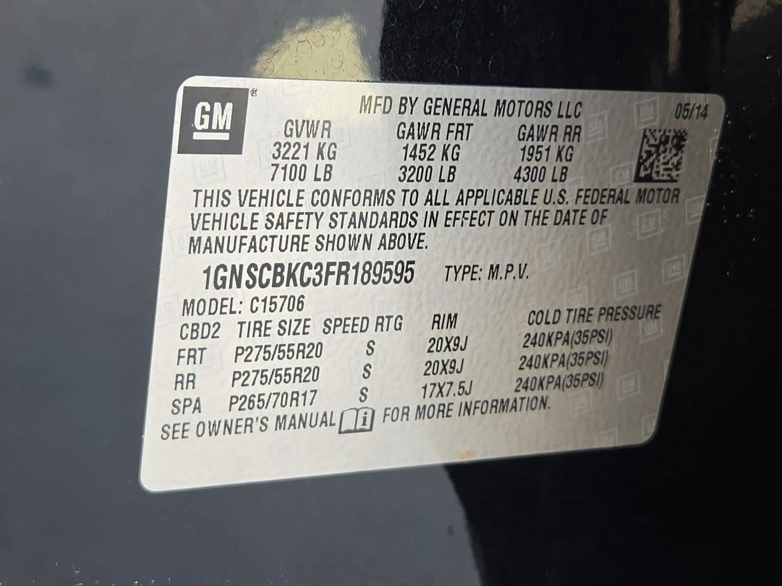 Used 2015 Chevrolet Tahoe LT RWD image 35