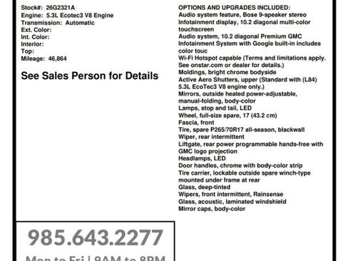 Used 2023 GMC Yukon SLT RWD image 31