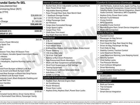 Used 2021 Hyundai Santa Fe SEL w/ Cargo Package FWD image 24
