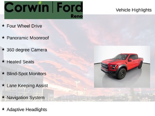 Certified 2018 Ford F150 Raptor w/ Equipment Group 802A Luxury AWD/4WD image 8