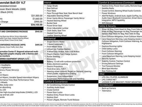 Used 2022 Chevrolet Bolt LT FWD image 3