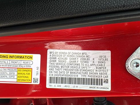 Used 2025 Honda Civic FWD Hybrid Sedan image 26