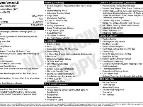 Used 2024 Toyota Venza LE image 17