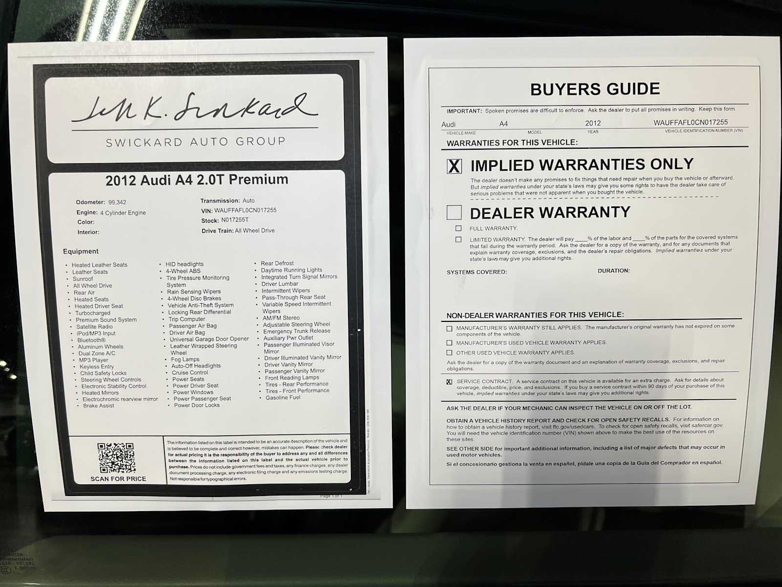 Used 2012 Audi A4 2.0T Premium Plus AWD/4WD image 43