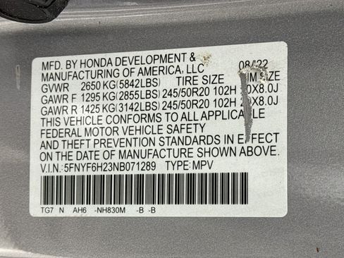 Used 2022 Honda Pilot Special Edition image 34