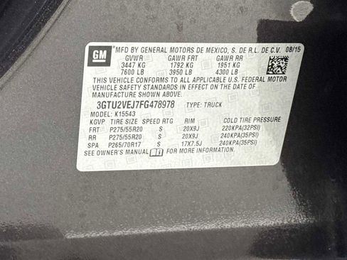 Used 2015 GMC Sierra 1500 SLT w/ SLT Crew Cab Value Package image 11