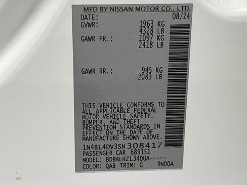 Used 2025 Nissan Altima 2.5 SV FWD image 71