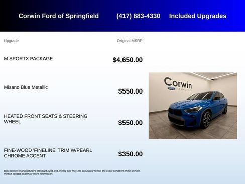 Used 2018 BMW X2 xDrive28i w/ M SportX Package AWD/4WD image 5
