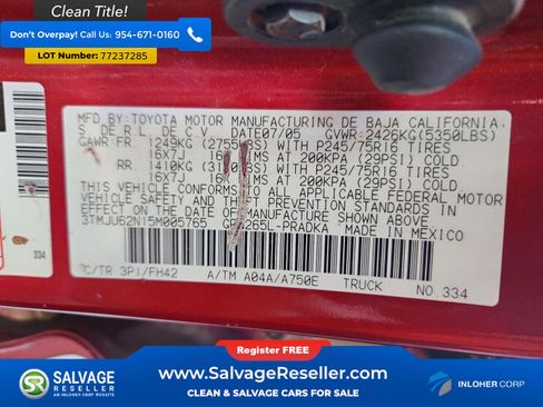 Used 2005 Toyota Tacoma PreRunner image 16