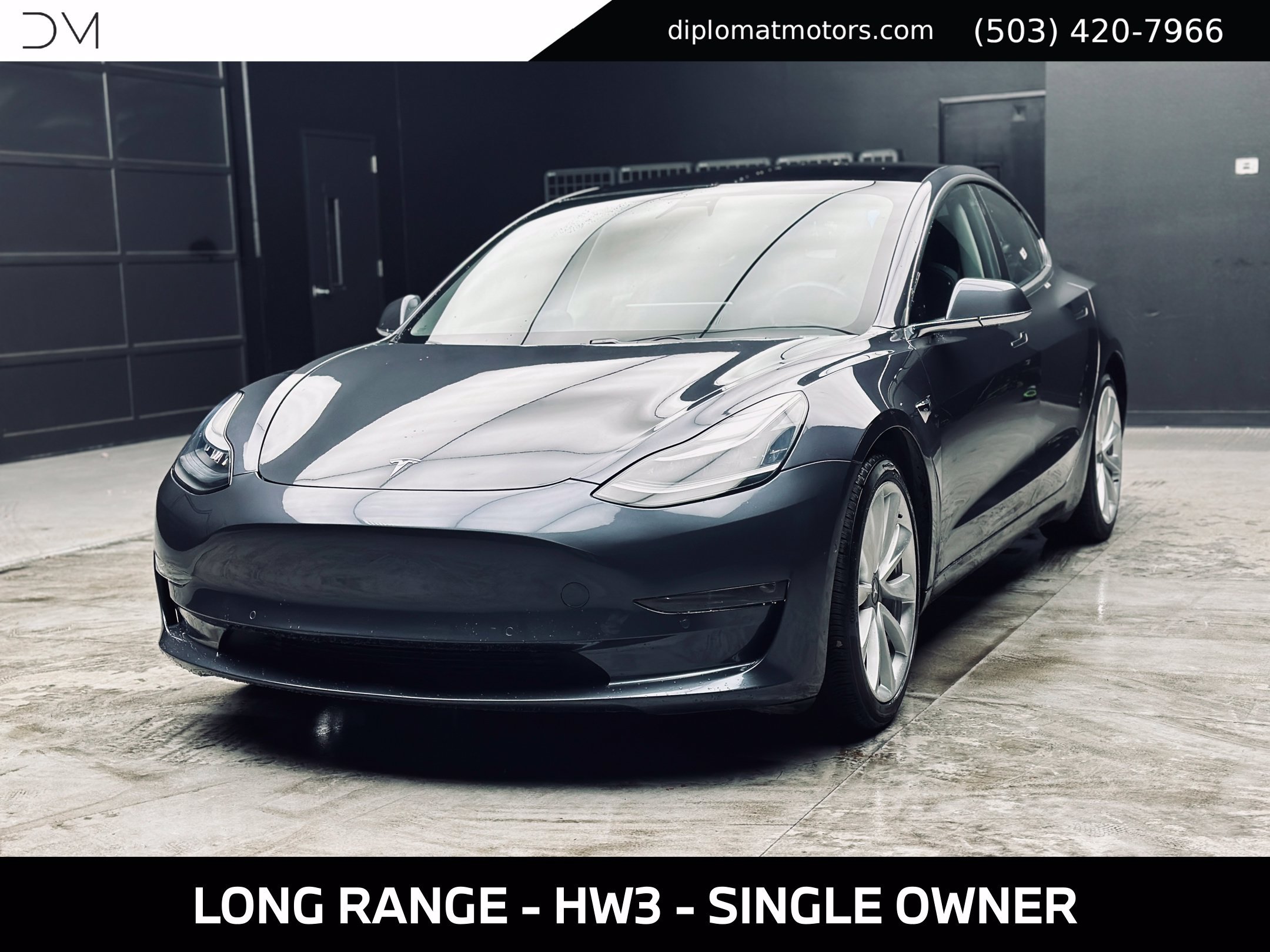 Used 2018 Tesla Model 3 Long Range AWD/4WD image 1