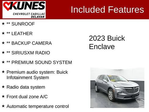 Used 2023 Buick Enclave Premium w/ Experience Buick Package FWD image 3