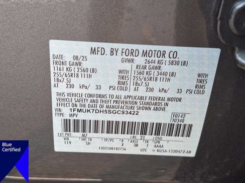Certified 2025 Ford Explorer Active w/ Active Comfort Package RWD image 39