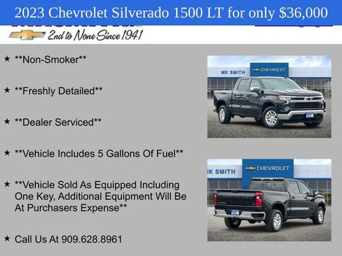 Used 2023 Chevrolet Silverado 1500 LT w/ Convenience Package II RWD image 3