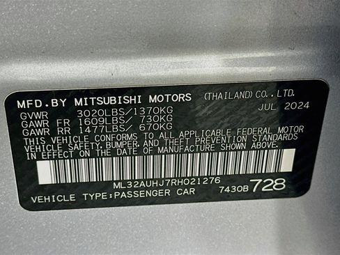 Used 2024 Mitsubishi Mirage ES FWD image 12