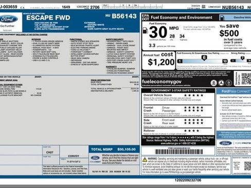 Used 2022 Ford Escape SE image 29