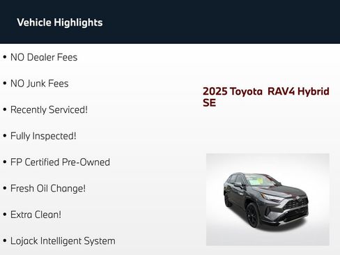 Used 2025 Toyota RAV4 SE AWD/4WD image 3