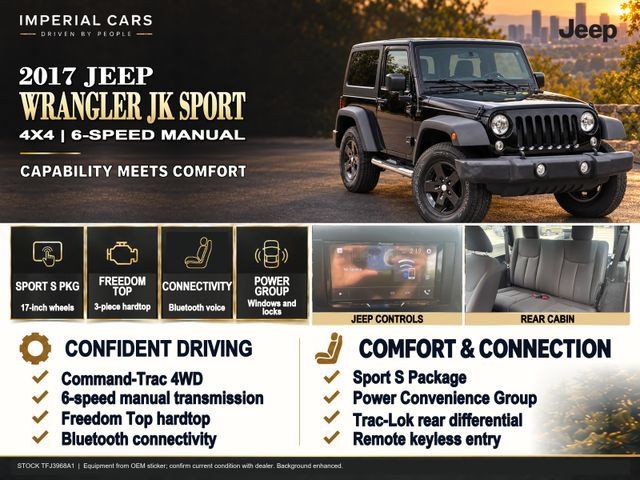 Used 2017 Jeep Wrangler Sport w/ Quick Order Package 23S AWD/4WD image 6