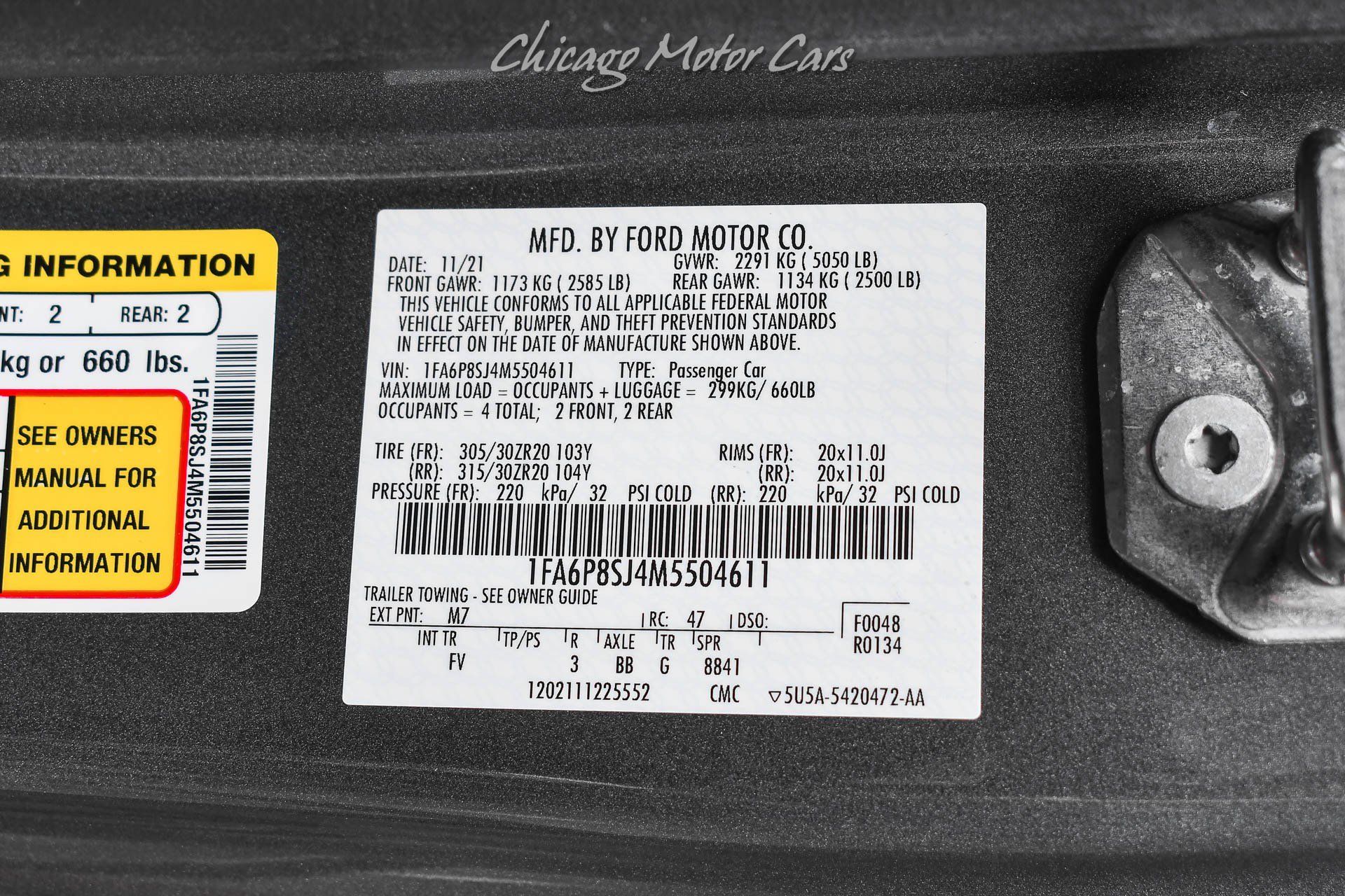 Used 2021 Ford Mustang Shelby GT500 w/ Technology Package RWD image 55