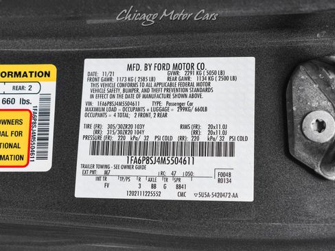 Used 2021 Ford Mustang Shelby GT500 w/ Technology Package RWD image 55