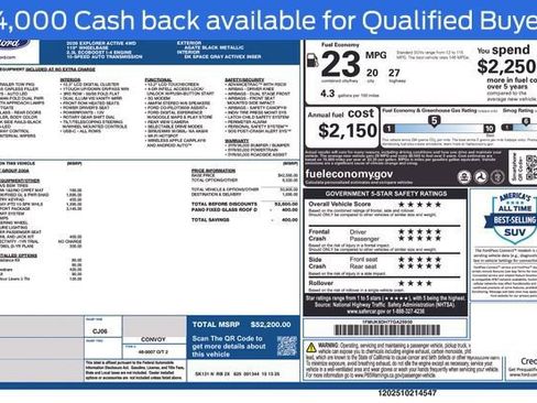 New 2026 Ford Explorer Active w/ Active Comfort Package image 5